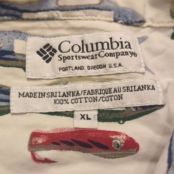 Columbia men's shirt fishing lures XL - Picture 2 of 6